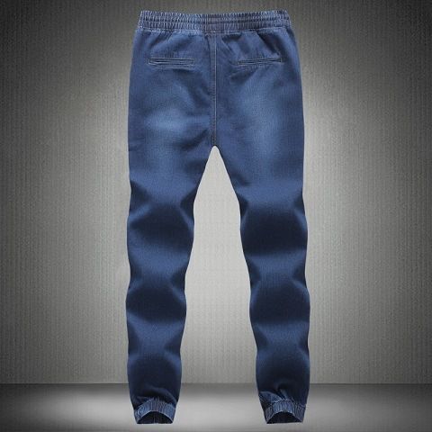 Men's Clothing Men's Jeans Nine Point Tapered Loose Fitting Men's Pants_mkmklike.com