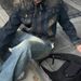 Loom Retro Distressed Frayed Edge Patchwork Design Niche Denim Men's Trendy Brand European And American Spring Autumn Couple_mkmklike.com