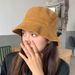 Hot Sale Ins Solid Colour Corduroy Fisherman's Hat Sub Men Women Spring and Autumn Fashion Casual Hundred Take Basin Bucket Cap_mkmklike.com