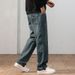 Broken Stock Design New Jeans Men's Harlan Loose Straight-leg Pants Washed Retro Trendy Brand Youth Control 108 Know Clothes Decoration Mi Ke K11_mkmklike.com