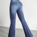 Women's High-Waisted Stretchy Flared Jeans Retro Vintage Denim Pants With Tummy Control For Casual & Daily Wear (Blue, Sizes 26-31)_mkmklike.com