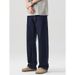 Men's Clothing Mingge | 2025 Spring/Summer New Casual Original Jeans Men's American High Street Fashion Loose Straight Trousers_mkmklike.com