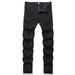Men's Clothing Black Jeans Men New Elastic Hole Men's Denim Foreign Trade Men's Jeans Trousers_mkmklike.com
