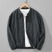 2505 Japanese Retro Casual Zipper Stand Collar Jacket Men, Loose Lyocell Linen Top Coat For Spring And Autumn_mkmklike.com