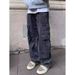 Unisex Vintage Cargo Pants - Relaxed Straight-Leg Workwear Trousers With Multi-Pockets For Streetwear & Utility Styling_mkmklike.com