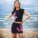 Women's clothing new short-sleeved printed hip skirt suit ladies high-end suit two-piece skirt_mkmklike.com