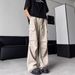 American Retro Paratrooper Pants Spring And Autumn New Trend High Street Big Pocket Loose Dark Pattern Tooling Jeans Men_mkmklike.com