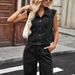 Washed Denim Button-Down Shirt & Straight-Leg Pants Set For Women – Comfortable & Stylish Two-Piece Outfit_mkmklike.com