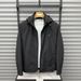 Autumn New Men's High-Quality Fashion Hooded Zipper Light Luxury Trend Solid Color Jacket Coat_mkmklike.com