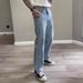 High Street Light Colored Jeans For Men New Style Versatile Slimming Straight Leg Wide Leg Casual Pants_mkmklike.com