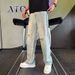 Men's Washed Vintage Ripped Jeans Thin Summer Style Casual Straight Leg Pants For Spring And Autumn_mkmklike.com