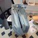 Women's High Waist Flared Jeans With Star Embroidery & Rhinestone Details, Wide Leg Long Pants For Casual & Office Wear _mkmklike.com