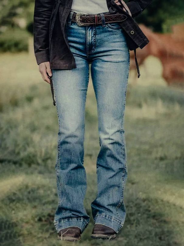 Women's Clothing Women's Jeans Stretch Denim Pants Vintage Women's Pants Washed Jeans_mkmklike.com