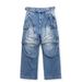Deconstructed Detachable Zipper Two-Way Jeans Heavy-Duty Straight-Leg Men's American Style Washed Faded Loose Long Pants_mkmklike.com