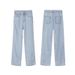 Women's Clothing Tencel Straight Jeans Womennew Style Drape Summer Wide Leg Ice Silk High Waist Slim Small Pants_mkmklike.com