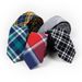 Unisex Cotton plaid tie Fashion casual men's narrow 6cm tie_mkmklike.com
