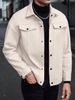 Cross-Border Foreign Trade Autumn Winter New Warm Woolen Casual Button Jacket Coat Men's Sports Business Outing Style_mkmklike.com