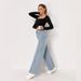High-Waisted Wide-Leg Jeans – Vintage Washed Blue Denim (XS-2XL, Comfortable & Office-Ready Fit)_mkmklike.com