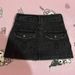 Y2k Low-Rise Denim Mini Skirt - Distressed Retro Cross-Tie Front Skirt For Women, Grunge Aesthetic Versatile Grunge Colorway_mkmklike.com