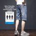 Men's Summer Thin Casual Ripped Slim Fit Jeans Loose Versatile Five Point Riding Shorts Trendy_mkmklike.com