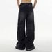 American-style Ripped Yellow Mud-dyed Contrast Color Jeans For Men, Loose Straight High Street Hip-hop Wide-leg Pants_mkmklike.com