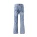 Men's Clothing Bootcut Bamboo Pattern Silo Flared Jeans Cleanfit Loose Slim Trousers_mkmklike.com