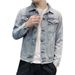 Men's Denim And Autumn, New Cool Clothes, Trendy Men's Korean Version Of Spring Clothing, Thin Jacket For Men_mkmklike.com