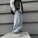 Spring And Autumn Fried Street Jeans Hong Kong Style Ins Trend Loose Casual Trousers Boys High Street Trend Brand Wide Leg Pants_mkmklike.com