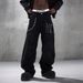 Men's Black Distressed Straight Leg Jeans – Streetwear Essential | Relaxed Fit & Edgy Style Relaxed Straight Fit_mkmklike.com