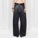 Plus Size Slimming Washed Denim Jeans Rhinestone Embellished Straight Leg Loose Fit Women's Spring/Autumn Solid Color Jeans_mkmklike.com