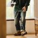 Men's Clothing 25SS New Japanese Style Loose Fit 14OZ Retro Distressed Selvedge Denim Jeans For Men_mkmklike.com