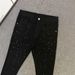 Men's Slim Fit Jeans With Rhinestone Details - Black Stretch Denim Pants For Streetwear & Casual Wear (Ankle Length)_mkmklike.com