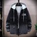Men's Spring Autumn Casual Hooded Cowboy Jacket, New Handsome, Student And Youth, Loose Trendy Top_mkmklike.com