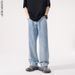Streetwear Drop-Crotch Relaxed Fit Jeans For Men – Lightweight Washed Denim (60% Cotton + 40% Lyocell, High-Street Drape, Multi-Pocket Design)_mkmklike.com
