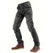 Denim Men's Slim Fake Zipper Splicing Black Jeans Motorcycle Retro Locomotive Riding Denim Men's Pants_mkmklike.com
