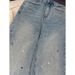 Women's Clothing Blue Star Hot Diamond Heavy Cigarette Jeans For Petite Women Early Spring New Style_mkmklike.com