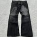 Y2K Vintage Cross Denim Jeans - Distressed Washed High Street Hip Hop Flared Pants For Women & Men_mkmklike.com