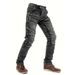 Denim Men's Slim Fake Zipper Splicing Black Jeans Motorcycle Retro Locomotive Riding Denim Men's Pants_mkmklike.com