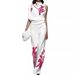 Women's Printed Turtleneck Suit - Sleeveless Two-Piece Suit | Stylish And Chic Suit_mkmklike.com