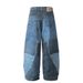 Men's Clothing Patch Digital Printing Scimitar Pants Men's Workwear Trousers Design Niche Silhouette Sickle Loose Wide Leg Pants Trend_mkmklike.com