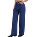 Women's High-Waisted Straight Leg Jeans Casual Loose Fit Denim Autumn Clothing European American Style for Ladies_mkmklike.com