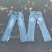 Cleanfit Washed Blue Flared Jeans – Vintage High Street Denim With Marble Tones (S-XL)_mkmklike.com
