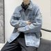Pulse Pulse Men's Denim Loose Fit High-End Style Cool European American High Street Hip-Hop Spring And Autumn Ripped Jacket_mkmklike.com