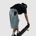 Men's Clothing Trendy Handcuffs Embroidered Cropped Jeans Loose Straight Casual Skateboard Pants_mkmklike.com