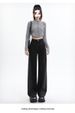 2025 Spring/Summer New Style Guangzhou Supply Women's Denim Straight Pants, High-Waisted Wide-Leg Pants With A Slimming_mkmklike.com