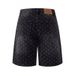 Men's High Street Washed Jacquard Denim Shorts – Relaxed Fit Cargo Shorts (S-3xl) Artisan Washed Texture_mkmklike.com