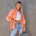 Women's Clothing Summer Casual Distressed Denim Jacket Tassels Ripped Details_mkmklike.com
