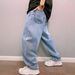 Strictly Selected European And American New Men's Denim Trousers, Four-season Loose Version, Wide-leg Washed, Fashionable And Simple Denim_mkmklike.com