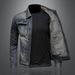 Cross-Border Foreign Trade European Size Personalized Zipper Motorcycle Men's Turn-Down Collar Denim Jacket Trendy Retro_mkmklike.com