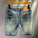 Retro High Street Fashion Loose Harem Men's Denim Shorts Trendy Ripped Patch 5 Point Pants Summer New Personality_mkmklike.com